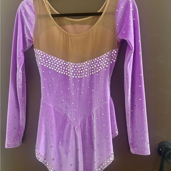 Purple Rhinestone Leotard - Picture 2 of 2